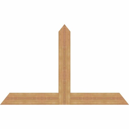 Ekena Millwork Portland Timber Gable Bracket, Western Red Cedar, 60"W x 38"H x 1 1/2"D x 5 1/2"F, 15/12 Pitch GBW060X38X0206POR00SWR